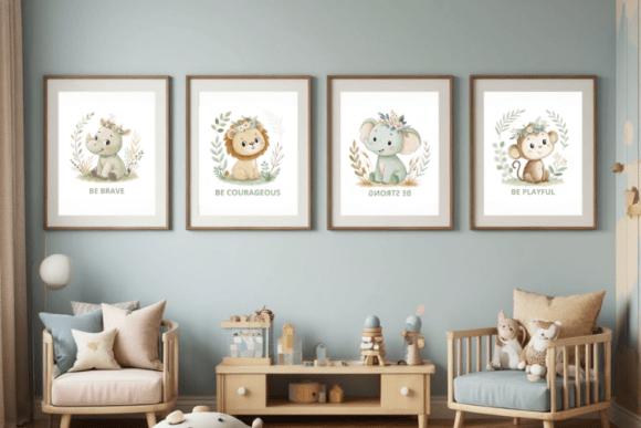 Download Safari Animal Nursery Decor Set - Safari animal Collection