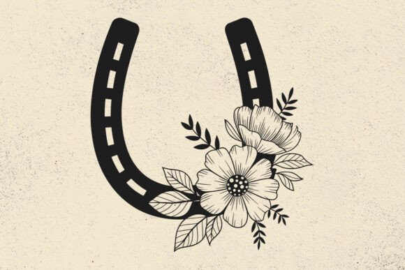 Download HORSESHOE SVG, Floral Horseshoe, Flowers - Horseshoe Collection
