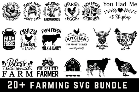 Download 20 Farming Svg Bundle - Premium Resources
