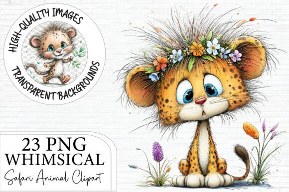 Download Whimsical Safari Animal Clipart - Safari animal Collection