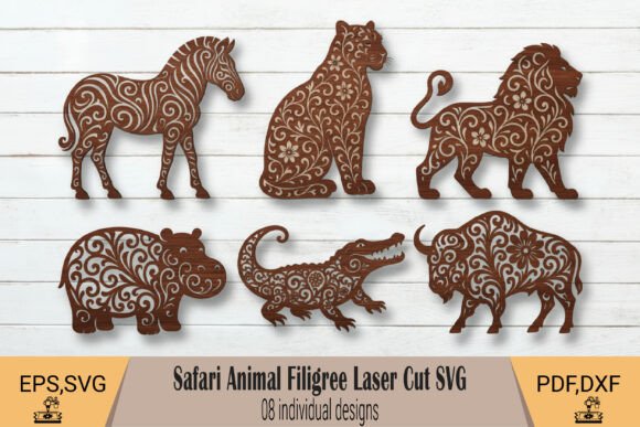 Download Safari Animal Filigree SVG - Safari animal Collection