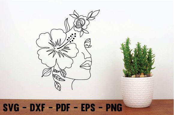 Download Women Flower Laser Cut File - Flower laser cut Collection