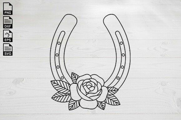 Download Horseshoe Svg, Floral Horseshoe Svg - Horseshoe Collection