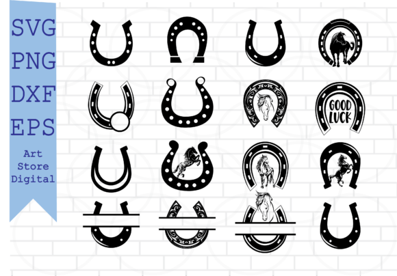 Download 17 Styles HORSESHOE SVG, Horse Shoe Svg - Horseshoe Collection