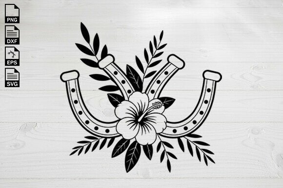 Download Horseshoe Svg, Floral Horseshoe Svg - Horseshoe Collection