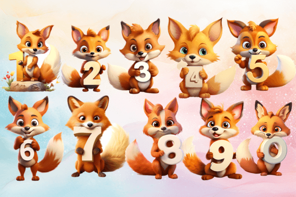 Download Animal Numbers Clipart for Kids - Animal numbers Collection