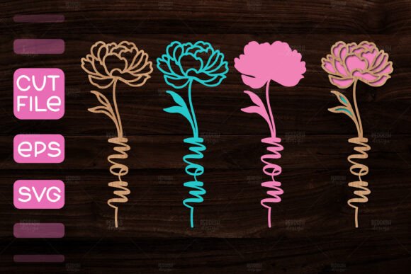 Download 3D Layered Peony Flower Laser Cut - Flower laser cut Collection