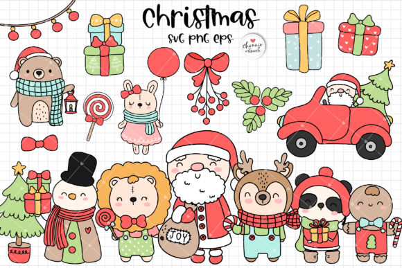 Download Christmas Santa and Friends Svg - Friends svg Collection