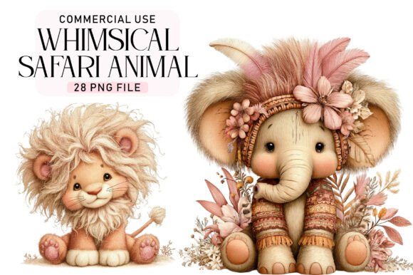 Download Safari Animal Clipart Bundle - Safari animal Collection