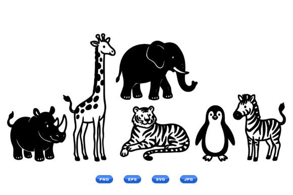 Download Safari Animal SVG Clipart - Safari animal Collection